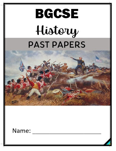 BGCSE History Past Papers 2010 to 2024