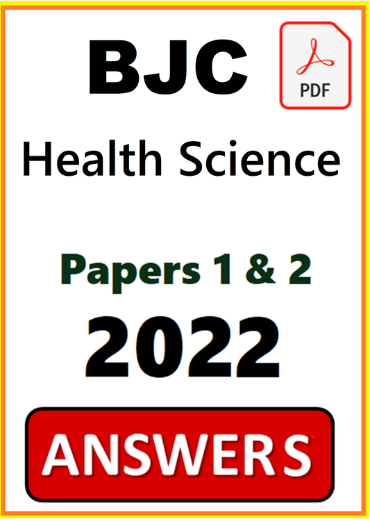 BJC Health Science PDF Answers 2022 (Papers 1 and 2)