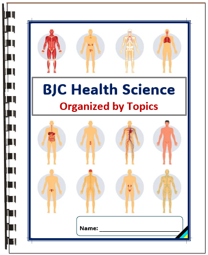 BJC Health Science Workbook (ORGANIZED by TOPICS) 2010 to 2023