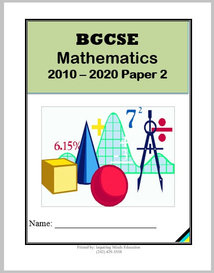 BGCSE Math Papers 2 (2010-2022)