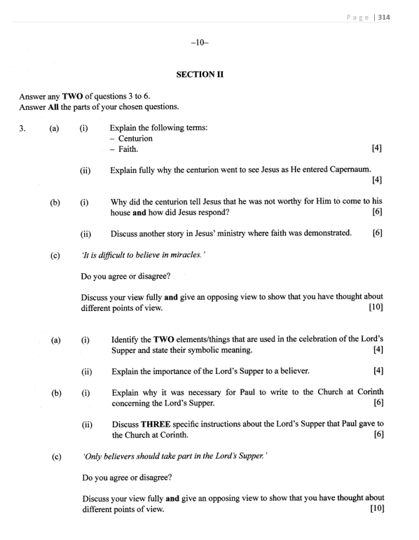 BGCSE Religious Studies 2010 to 2022