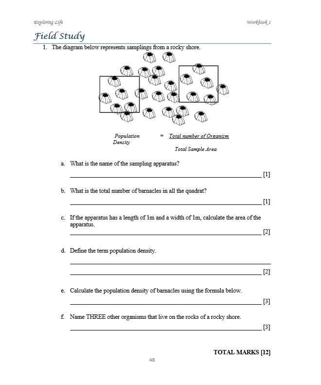 Exploring Life Workbook 1 (BIOLOGY)