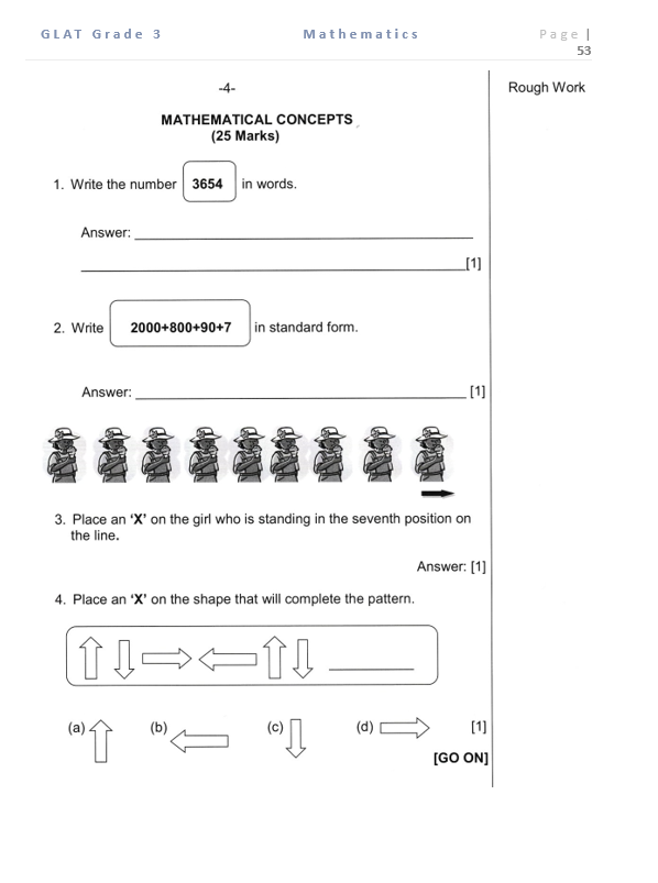 GLAT GRADE 6 Mathematics