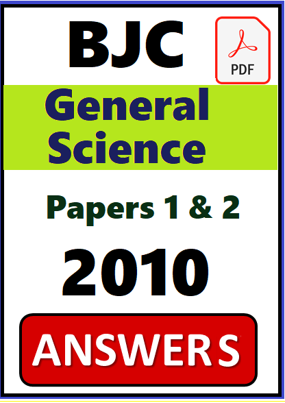 BJC General Science PDF Answers 2010