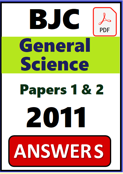 BJC General Science PDF Answers 2011