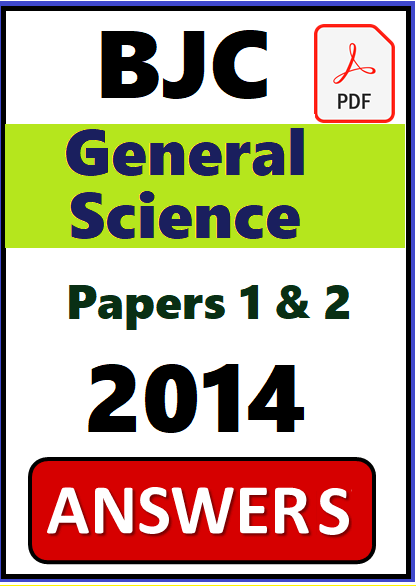 BJC General Science PDF Answers 2014