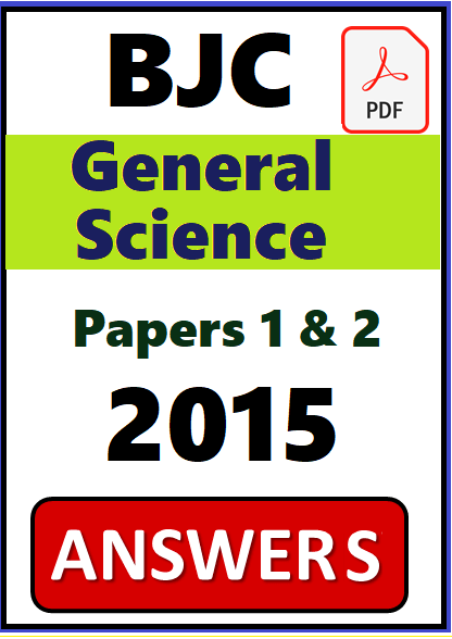 BJC General Science PDF Answers 2015