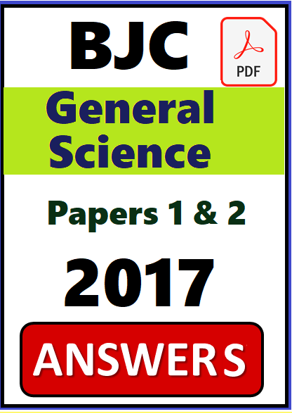 BJC General Science PDF Answers 2017