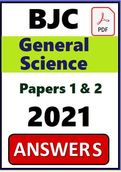 BJC General Science PDF Answers 2021