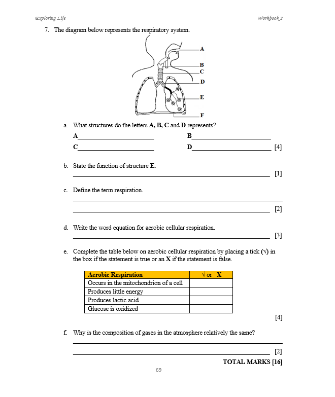 Exploring Life Workbook 2 (BIOLOGY)