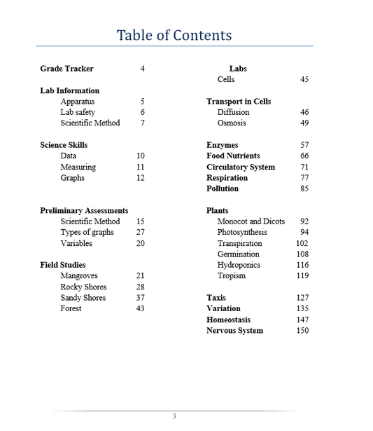 Exploring Life Lab Manual (BIOLOGY)