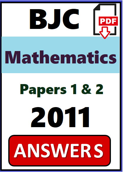 BJC Math PDF Answers 2011