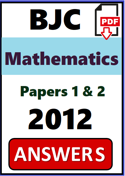 BJC Math PDF Answers 2012