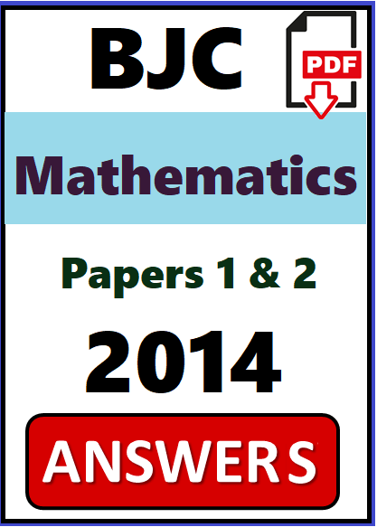 BJC Math PDF Answers 2014