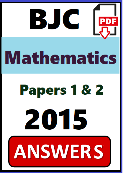 BJC Math PDF Answers 2015