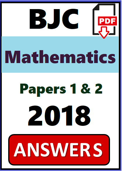 BJC Math PDF Answers 2018