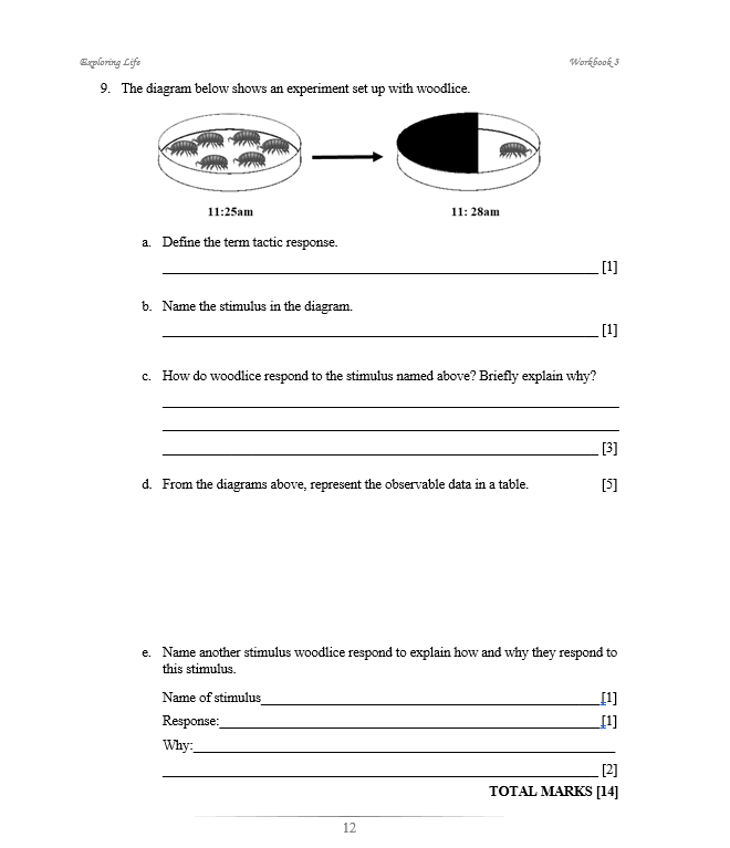 Exploring Life Workbook 3 (BIOLOGY)