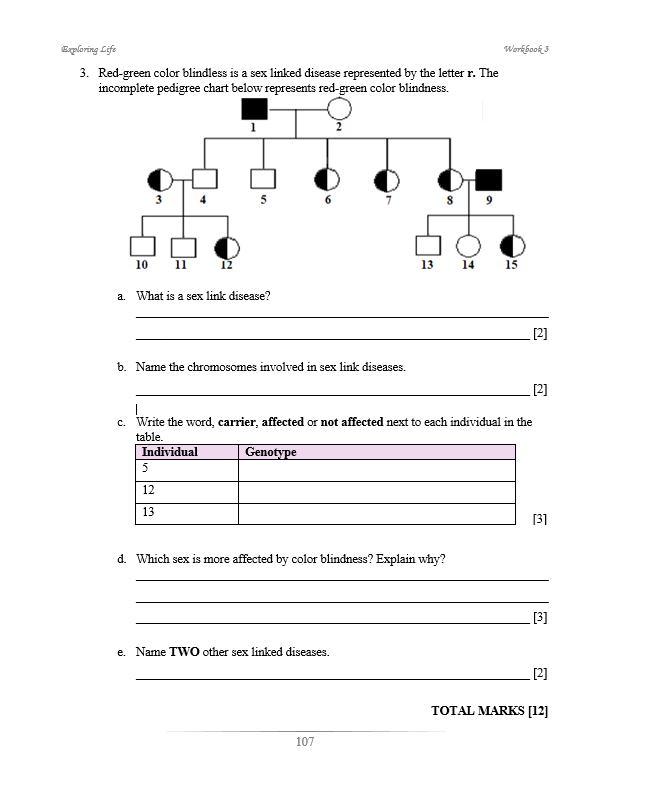 Exploring Life Workbook 3 (BIOLOGY)