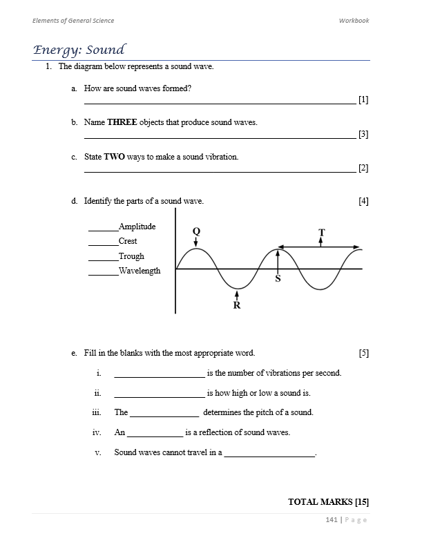 Elements of General Science Workbook