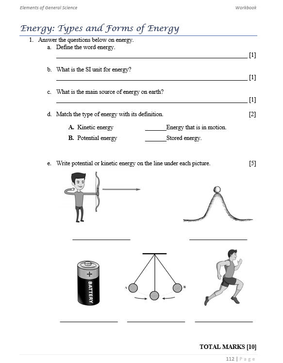 Elements of General Science Workbook