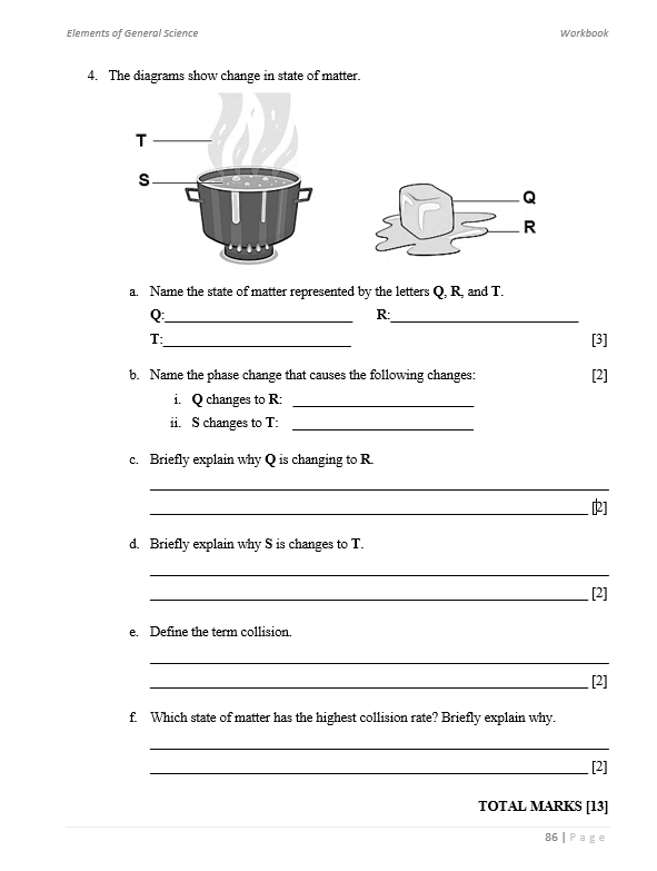 Elements of General Science Workbook